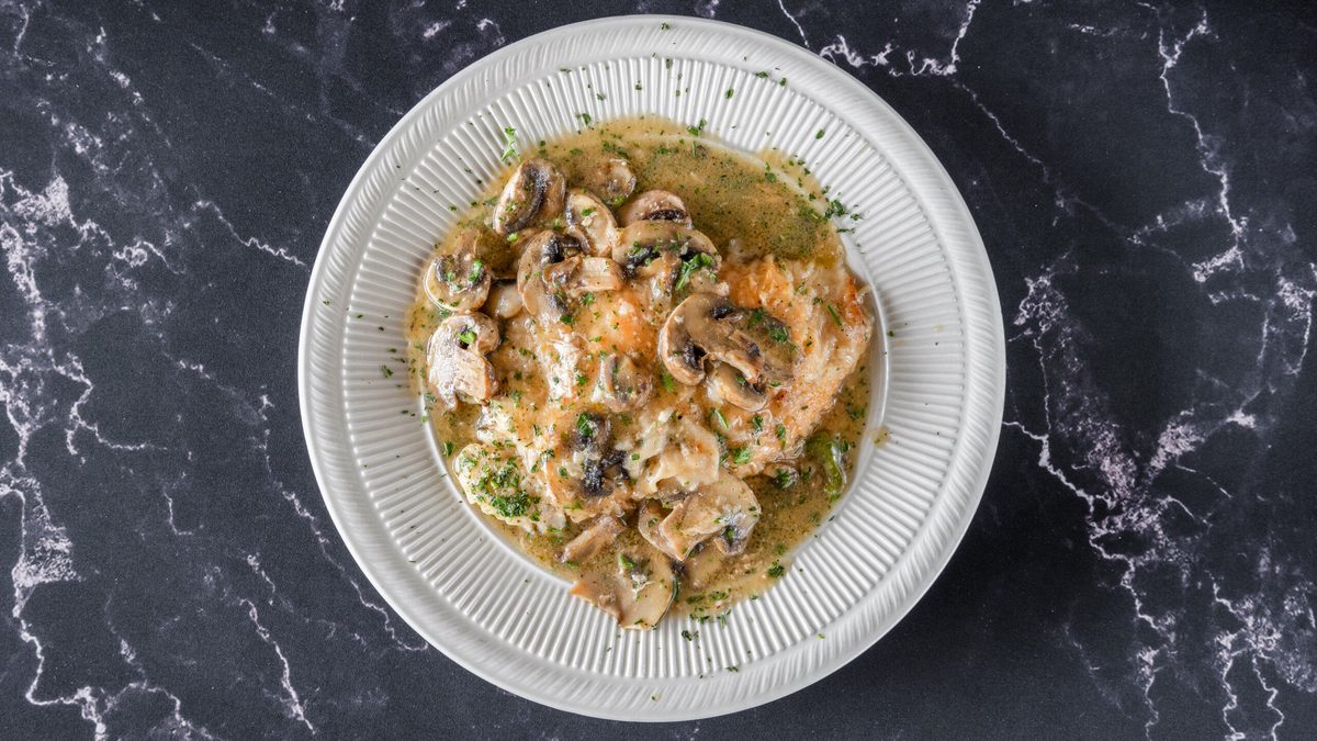 Breast of chicken marsala