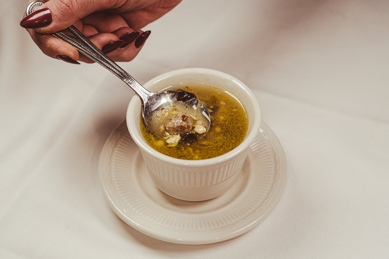 A spoonful of wedding soup